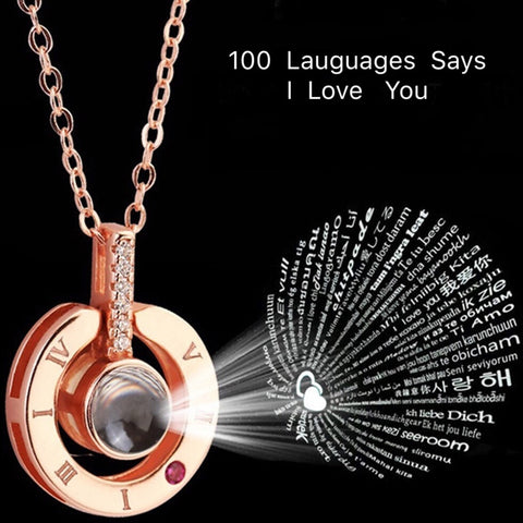 100 Languages Says I Love You Necklace