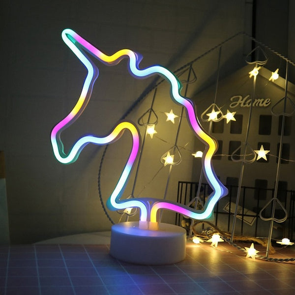 unicorn sign night light